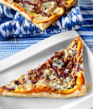 Roquefort Quiche Roquefort Quiche mit Wallnüssen
