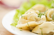 Raviolis au fromage de chèvre et à l’ail des ours