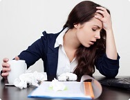 Grippe durch Stress