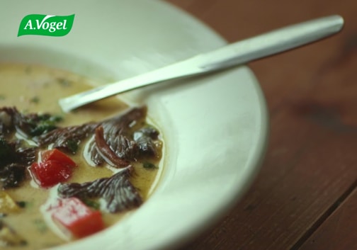 Soupe de riz aux champignons