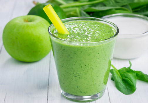 Apfel-Spinat-Smoothie