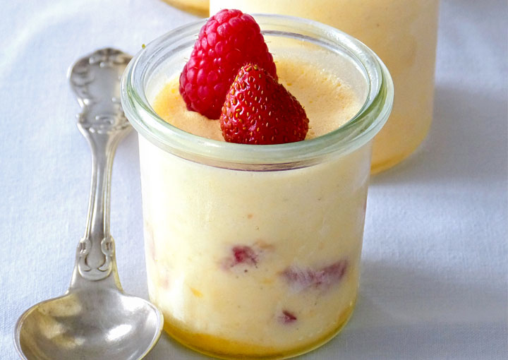 Parfait Rezept Beeren Orangen