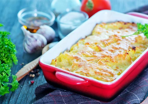 Birnen-Wirsing-Gratin