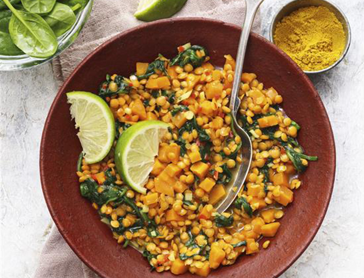 Linsen-Spinat-Curry