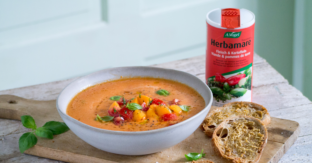 Kalte Aprikosen-Tomatensuppe | A.Vogel