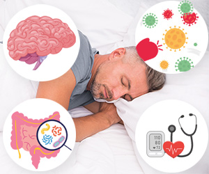 Mann im Schlaf, verschieden Organe