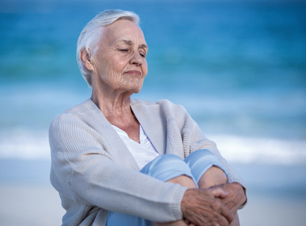 Frau am Meer