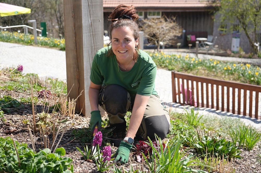 Portrait:Ramona Huber, Gärtnerin im Schaugarten Teufen
